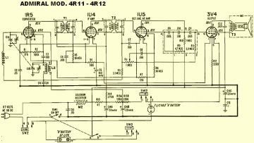 Admiral 4R12 schematic circuit diagram